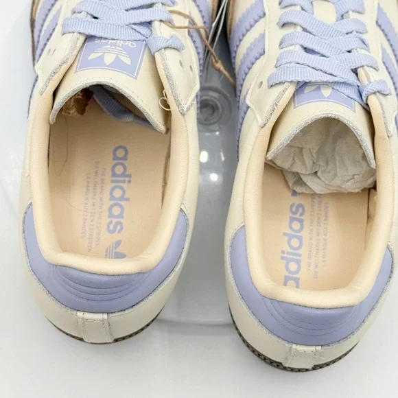 Adidas Samba OG W Leather Size 9 Womens Cream/Violet/Sand JI2678 - Picture 10 of 12